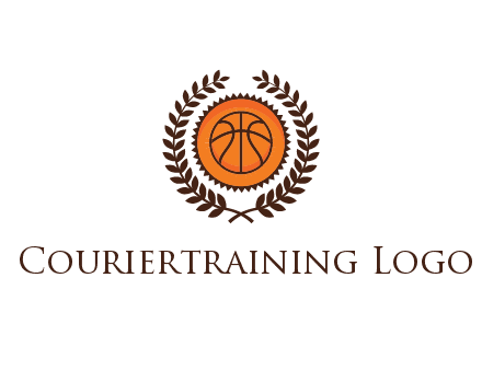 basketball in leaves