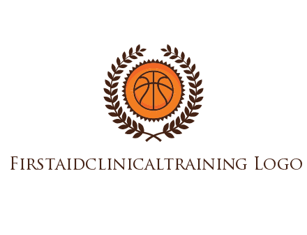 basketball in leaves