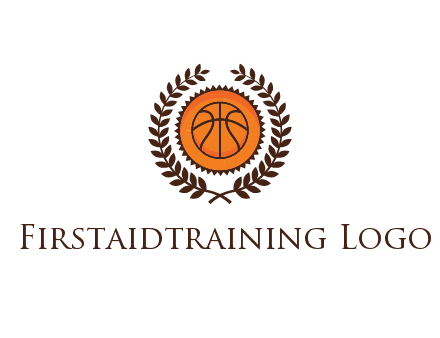 basketball in leaves