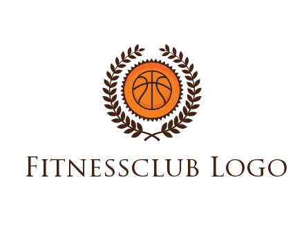 basketball in leaves