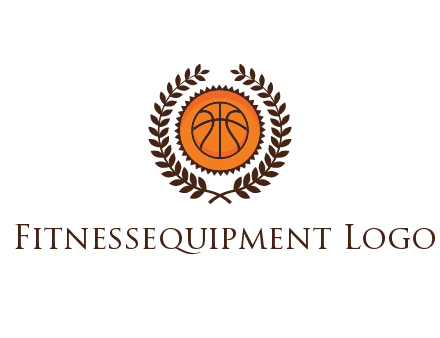 basketball in leaves