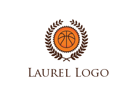 basketball in leaves