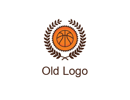 basketball in leaves