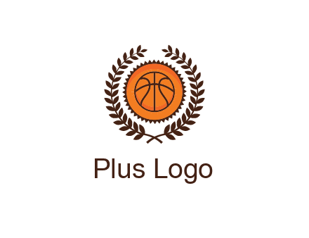 basketball in leaves