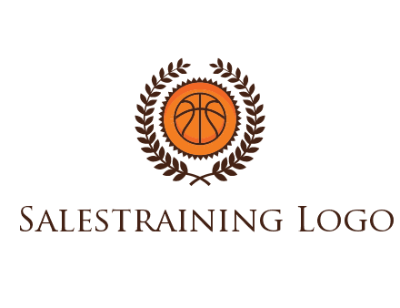 basketball in leaves