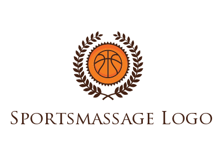 basketball in leaves