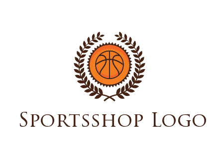 basketball in leaves