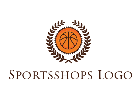 basketball in leaves