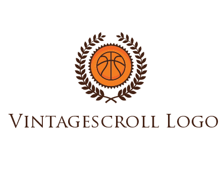 basketball in leaves