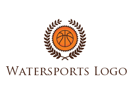basketball in leaves