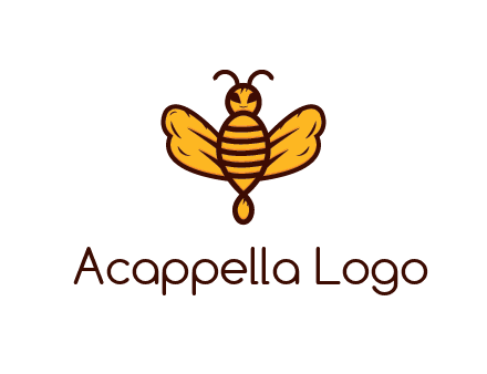 abstract honeybee with face