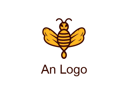 abstract honeybee with face