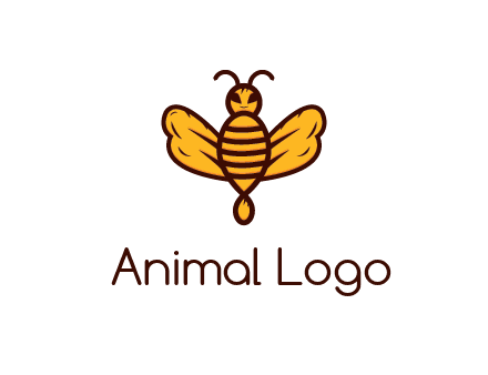 abstract honeybee with face