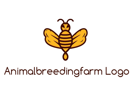 abstract honeybee with face
