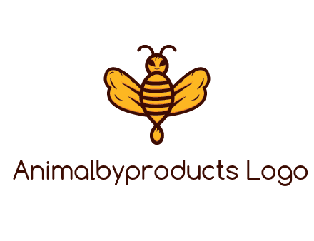 abstract honeybee with face