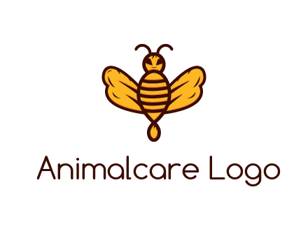 abstract honeybee with face