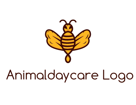 abstract honeybee with face