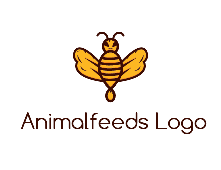 abstract honeybee with face