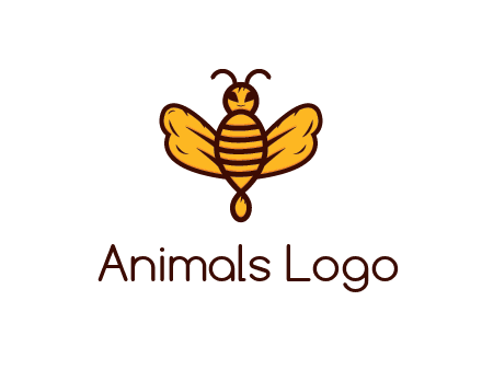 abstract honeybee with face