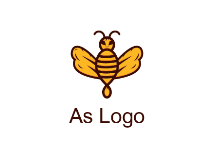 abstract honeybee with face