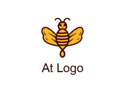 abstract honeybee with face