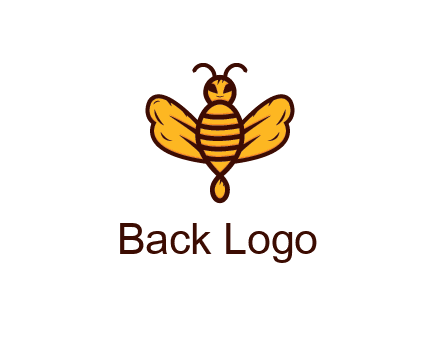 abstract honeybee with face