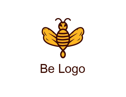 abstract honeybee with face