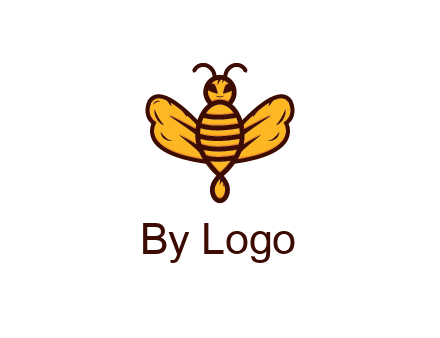 abstract honeybee with face