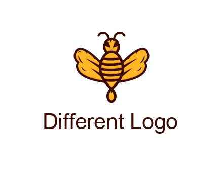 abstract honeybee with face