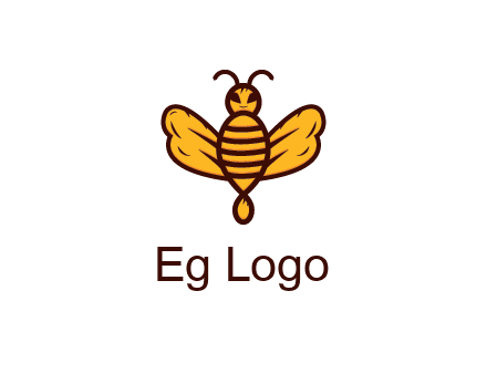 abstract honeybee with face