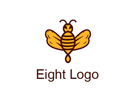 abstract honeybee with face
