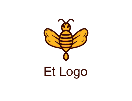abstract honeybee with face