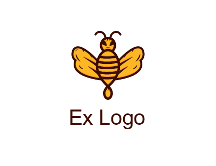 abstract honeybee with face