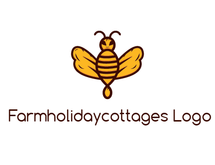 abstract honeybee with face