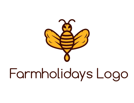 abstract honeybee with face
