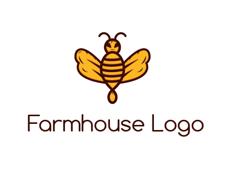 abstract honeybee with face
