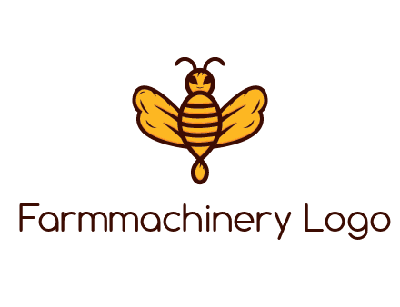 abstract honeybee with face