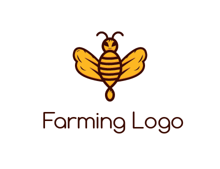 abstract honeybee with face