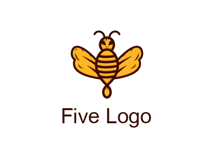 abstract honeybee with face