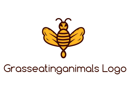 abstract honeybee with face