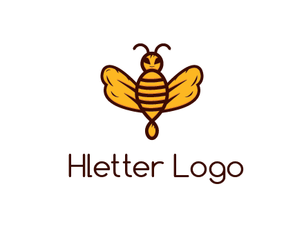 abstract honeybee with face