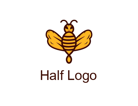 abstract honeybee with face