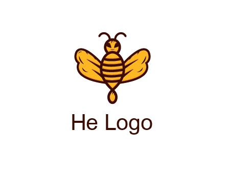 abstract honeybee with face