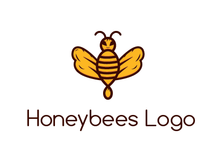 abstract honeybee with face