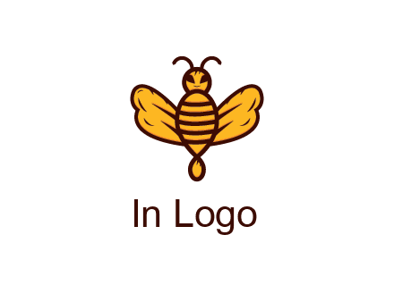 abstract honeybee with face