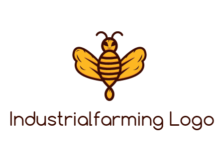 abstract honeybee with face