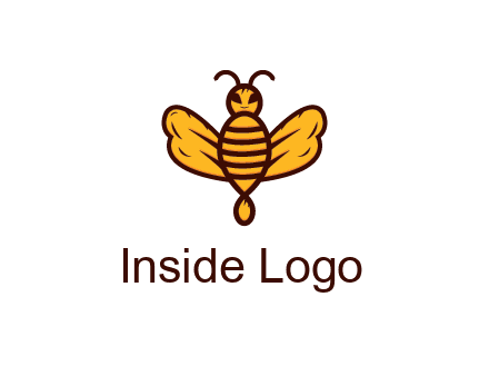 abstract honeybee with face