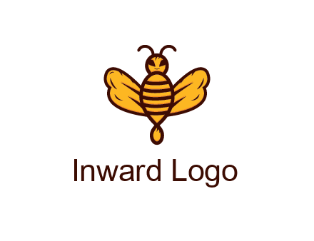 abstract honeybee with face