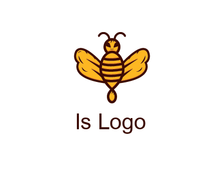 abstract honeybee with face