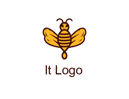 abstract honeybee with face